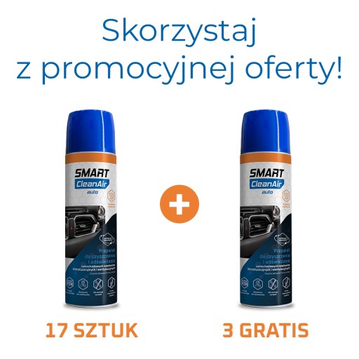 Smart CleanAir Auto Mandarin для автомобільного кондиціонера 17 + 3 БЕЗКОШТОВНО*