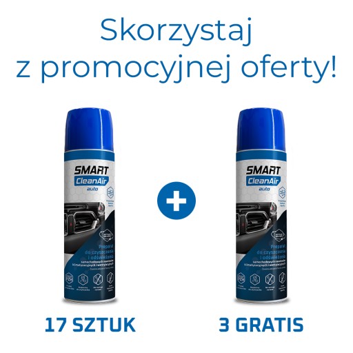 Smart CleanAir Auto Neutral для автомобільного кондиціонера 17 + 3 БЕЗКОШТОВНО*