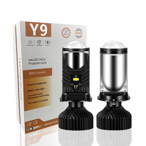 Bi LED Mini H4 линзы для проектора 6500K Лампа Набор из 2 шт.