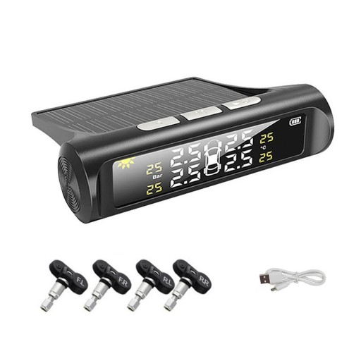 Сонячна TPMS автомобільна шина монітор датчик тиску