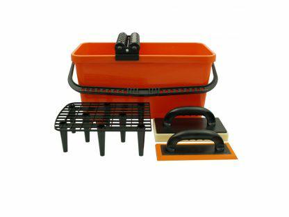 Набор для затирки швов, ведро с роликами, 2 шпателя + зажимы и клинья, 40 шт.