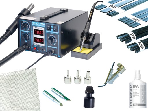 Plastic welder 706 NOZZLES Binders Grid Arrowhead