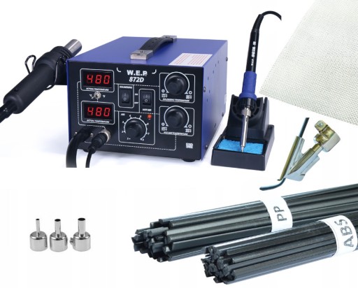 Зварювальний апарат пластмаси 872Д + сопел черевика пластикова сітка