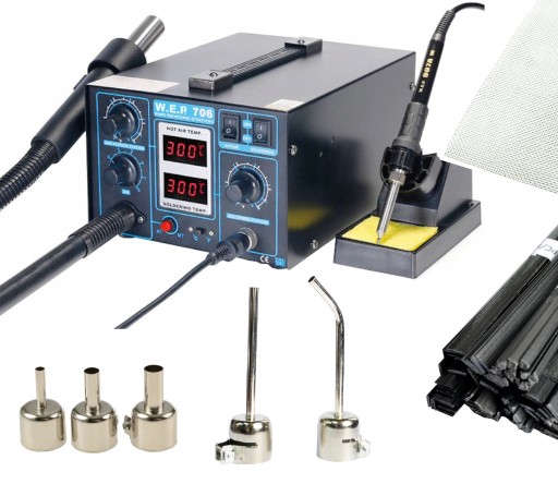 Сварочный аппарат пластик WEP 706 + 5ДИШИ связующего сетки