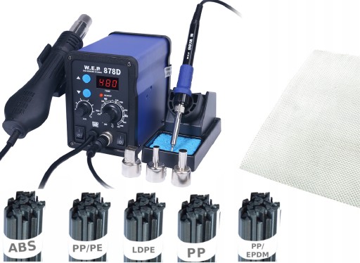 Пластиковий зварювальний апарат WEP 878d пластикова сітка