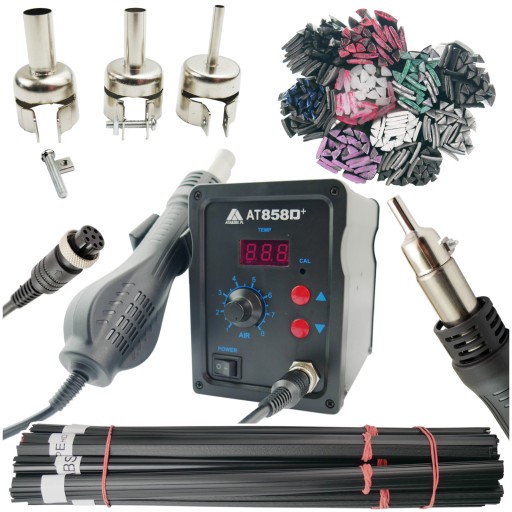 Зварювальний апарат для пластику AT-858D + 10x100g Binder Kit