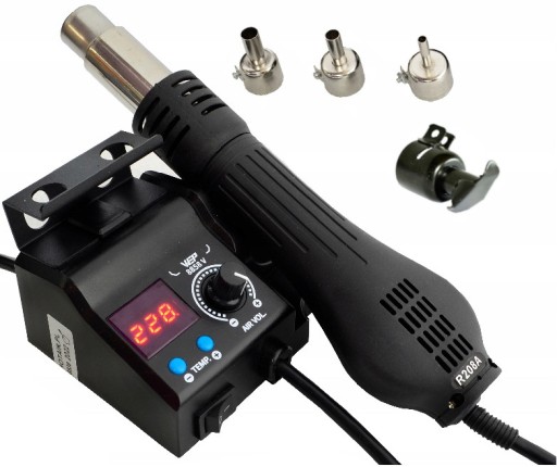 HOTAIR WEP 8858-V Сварочный аппарат для пластика 480°C 700 Вт 1-120 л/мин +ЖЕЛЕЗНАЯ насадка