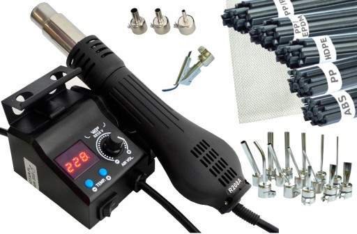 Апарат для зварювання пластику HOTAIR WEP 8858-V 480°C 700 Вт 1-120 л/хв Пластикова сітка