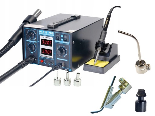 Welder for Plastic WEP 706 + NOZZLES BUT IRON