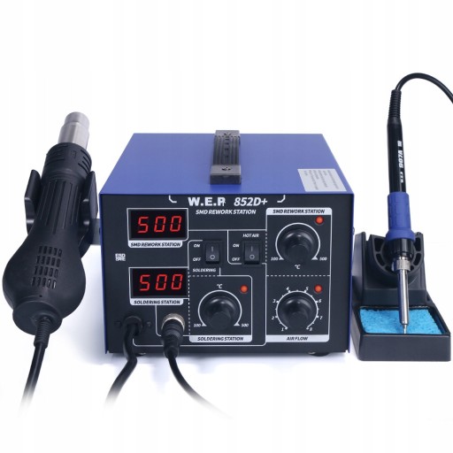 WEP 852D+ HOTAIR GROTÓWKA Аппарат для сварки пластика + сопла