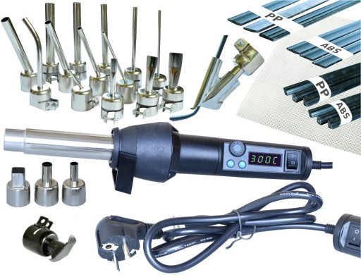 Апарат для зварювання пластику WEP 8858-I + насадка 20х + АЛЕ, сітка пластик залізна