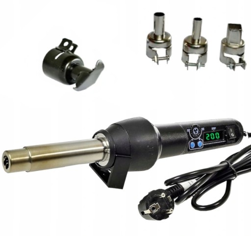 WEP 8858-I Аппарат для сварки пластика + 3 насадки + утюг