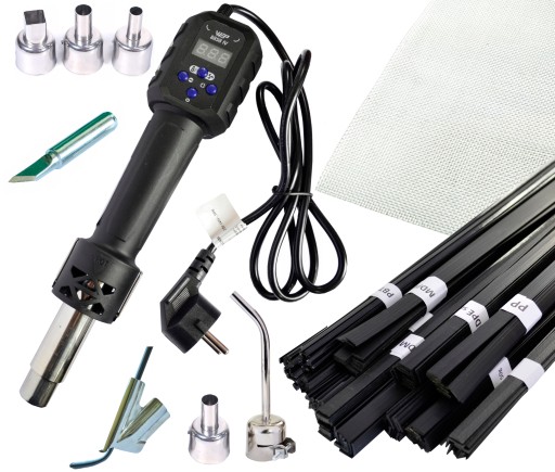 Апарат для зварювання пластику WEP 8858-IV + 6 насадок АЛЕ Mesh Binder