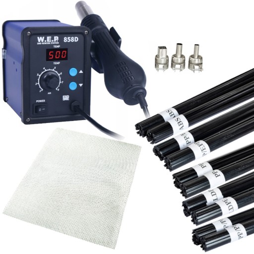 Plastic welder WEP 858d Plastic kit Mesh