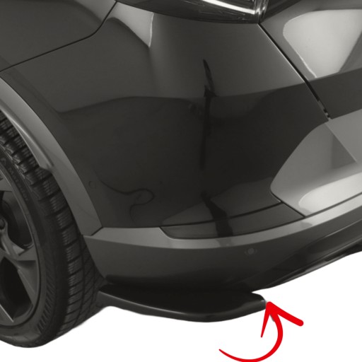 Бічні розгалужувачі заднього бампера для CUPRA Formentor 2020- (чорний глянець)