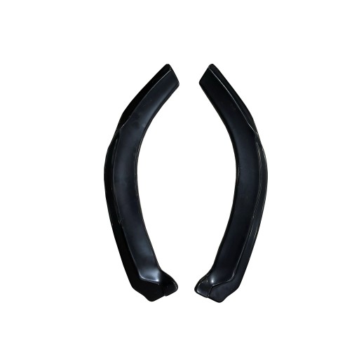 Бічні розгалужувачі заднього бампера для FORD FOCUS III 2015-2018, чорний глянець