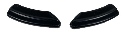 Бічні розгалужувачі заднього бампера для VW GOLF VII 2017-2020, чорний глянець