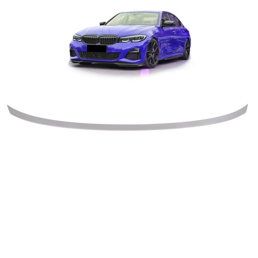 Задний спойлер для BMW 3 (G20, G80) Седан 2018 - (серый/под покраску)