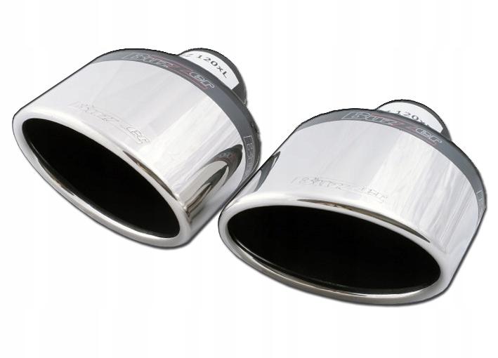 Спортивний глушник наконечник правий + лівий 120x80 зумер