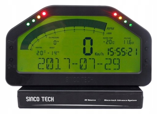 Спортивный дисплей 6,5 дюйма с датчиками DASH RACE PRO