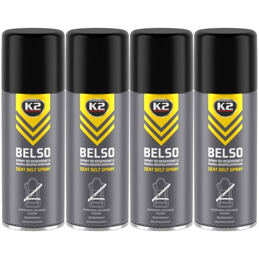 Спрей для ремней безопасности K2 Belso 4 x 400ml