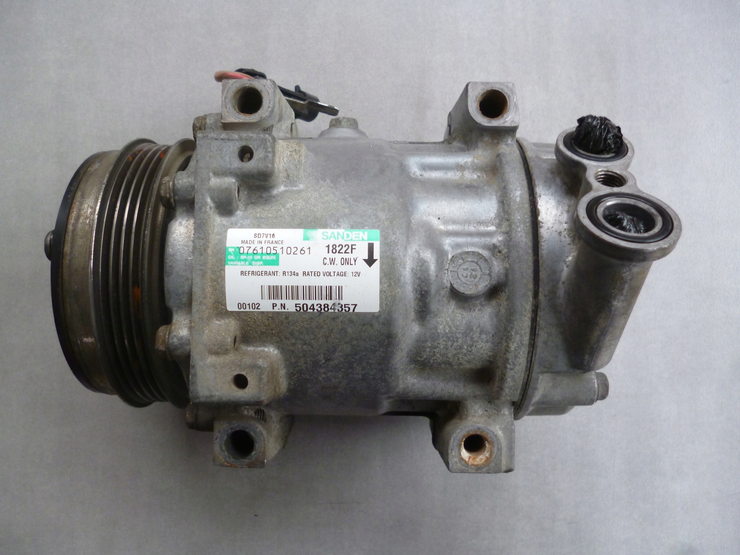 Компрессор кондиционера 504384357 Fiat Ducato 2.3