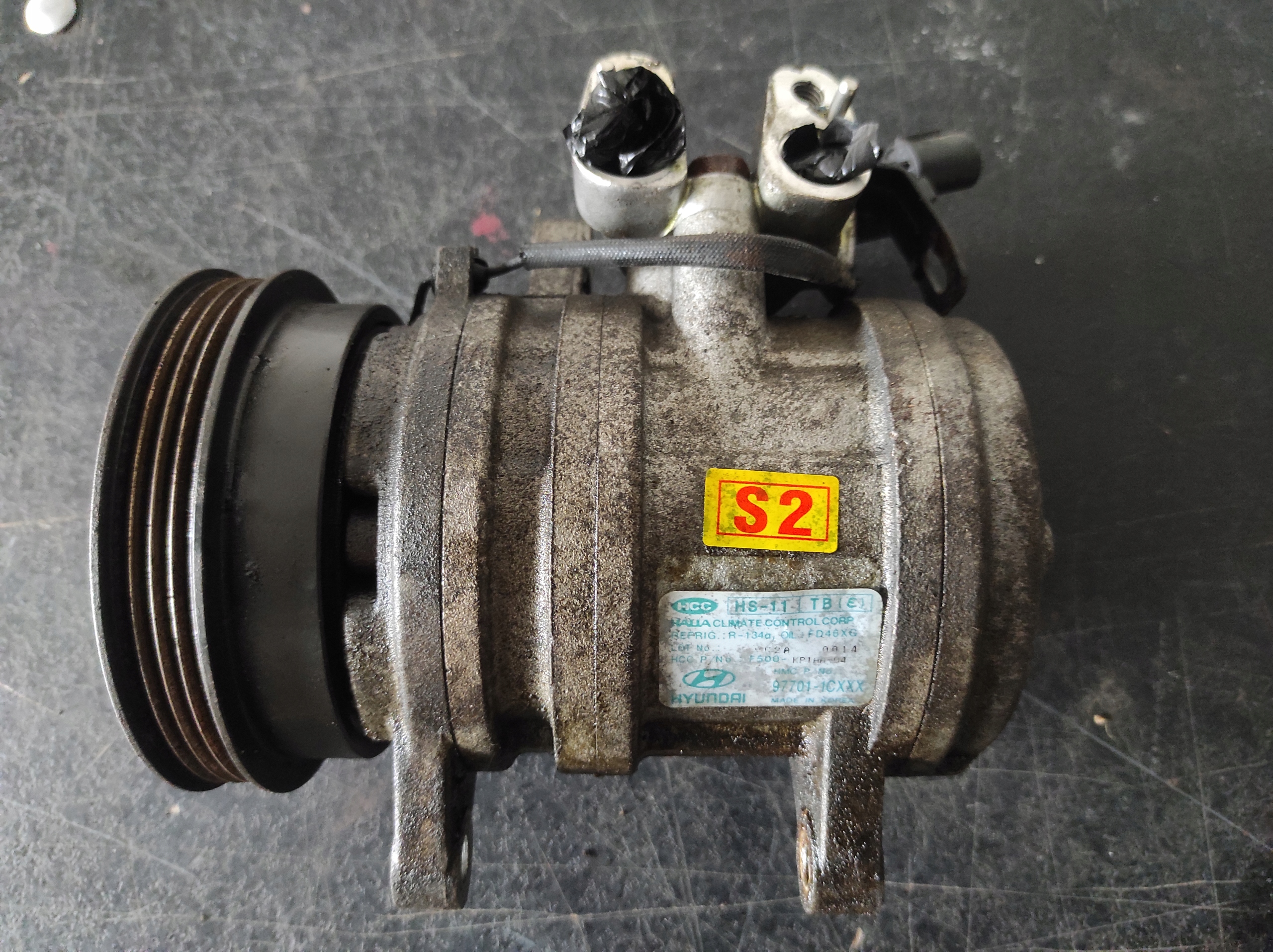 97701-1CXXX - Компрессор кондиционера Hyundai Getz 1.1 977011CXXX