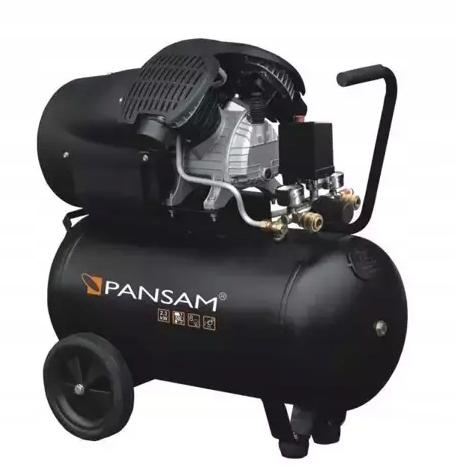 Компресор 50L PANSAM A077060 двопоршневий компресор
