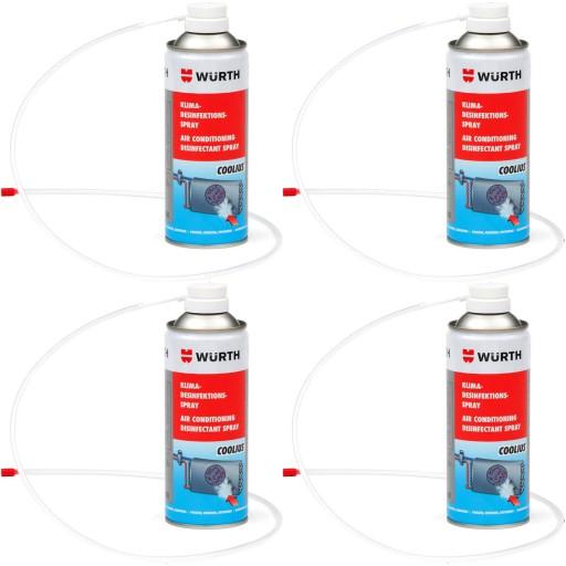 Очищувач кондиціонера WURTH Coolius Spray 4x