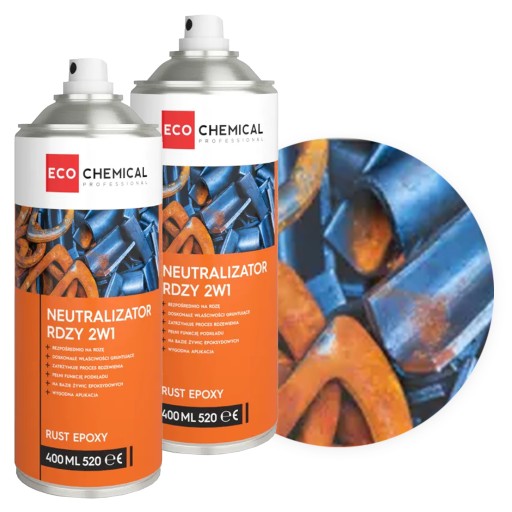 2в1 спрей для видалення іржі нейтралізатор і грунтовка набір 2шт