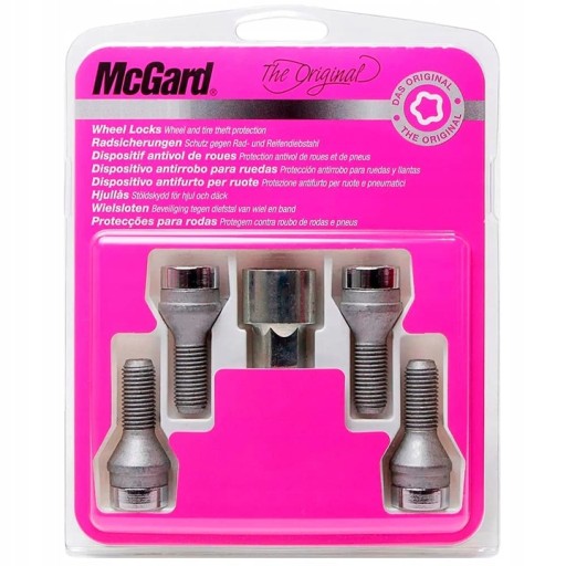 Винт McGard M12x1,25 Ключ конический 17 22 мм 4 шт.