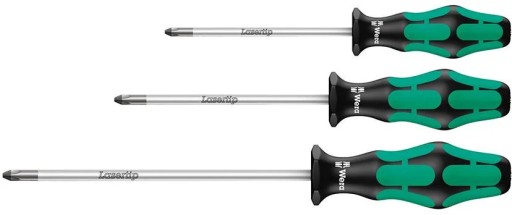 Викрутки PZ Phillips 3шт Wera Lasertip Wera