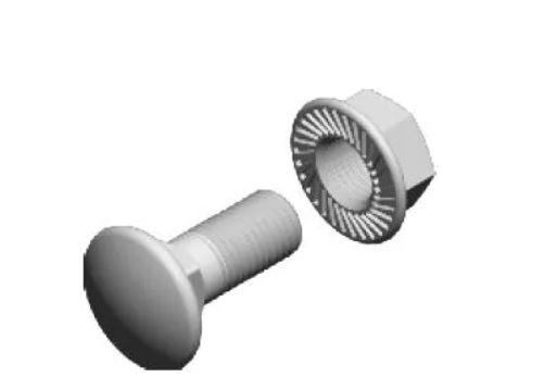 Болти з гайками SGKF M10x20 PV, 100 шт. Бакс