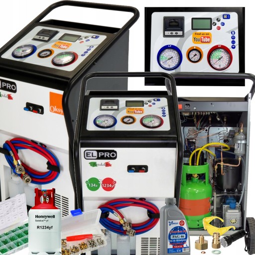 Станція кондиціонування повітря ELPRO Freddo R1234yf + ХОЛОДИЛЬНИК + НОВІ АКСЕСУАРИ ELPRO