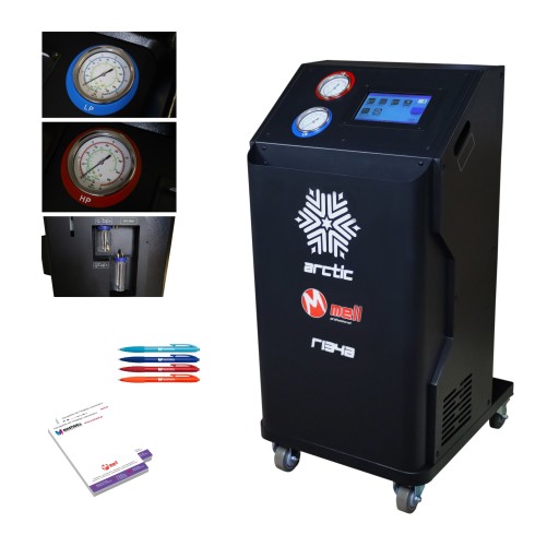 Автоматична кондиціонерна станція Mell Pro ARCTIC R134A / R1234YF з сенсорним екраном