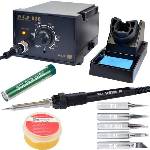 Паяльная станция HOTAIR WEP 936 + жала, банка, паста