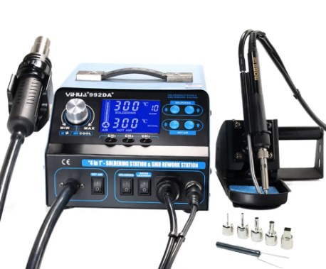Паяльная станция с цифровым нагревателем воздуха