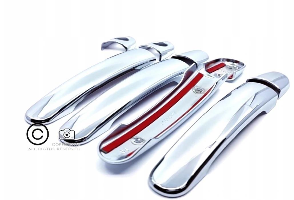 Стальные хромированные накладки на дверные ручки Seat Leon 1 и 1M