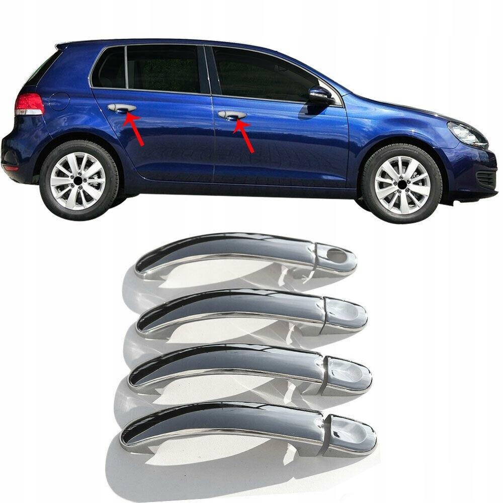 Стальные хромированные дверные крышки VW Golf VI Plus