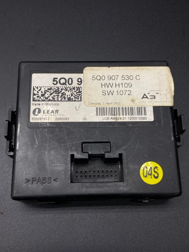 Модуль драйвера шлюза audi a3 s3 5q0907530c
