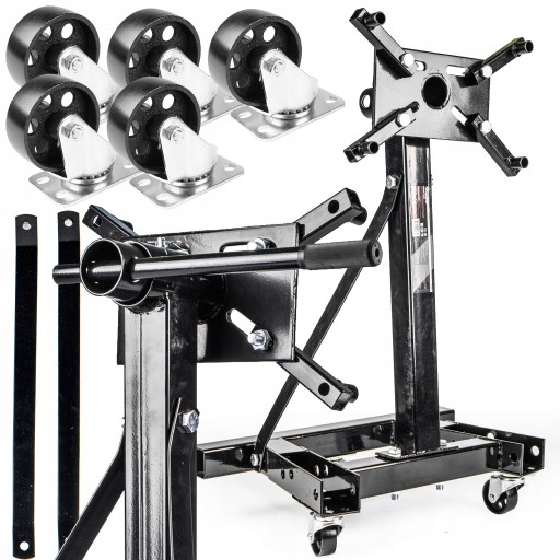 Стенд монтажний ремонт двигуна КПП, майстерня, 900кг, 4 колеса