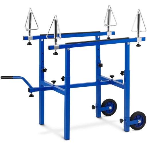 Стенд для покраски дисков, 4 вращающиеся ручки, 2 колеса и ручка.