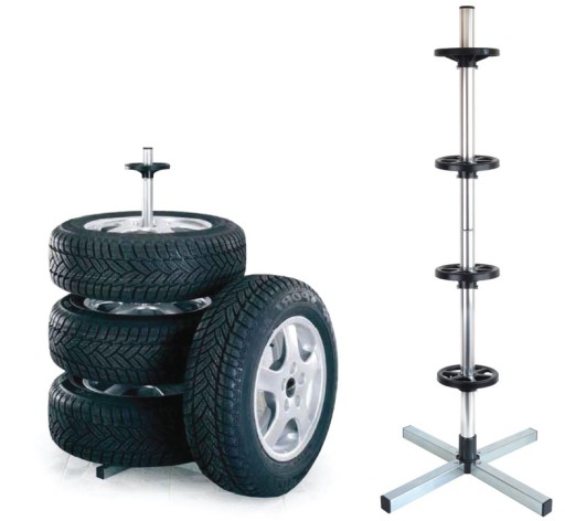 Стойка для шин 4 колеса автомобиля вертикальная alumini