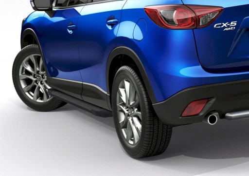Бічні підніжки Mazda CX-5 2011-17 TUV окантовка