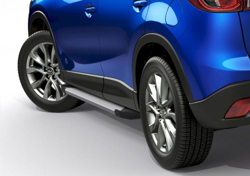 Боковые пороги Mazda CX-5 2011-17 Окантовка TUV