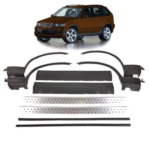 Боковые пороги для BMW X5 (E53) 2000 - 2006 г.в.