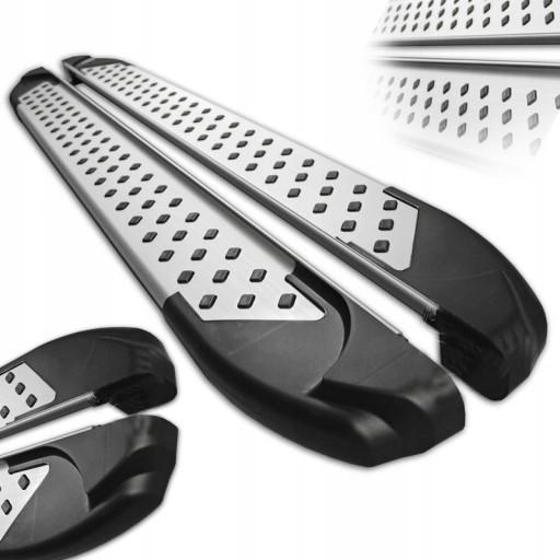 B04 - Боковые юбки пороги Dodge RAM 1500 2009-18 214 см