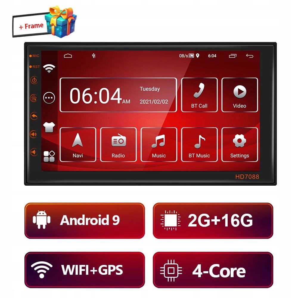 Стиль 2 г 16 г AMPrime 2 Din автомагнитола Androi