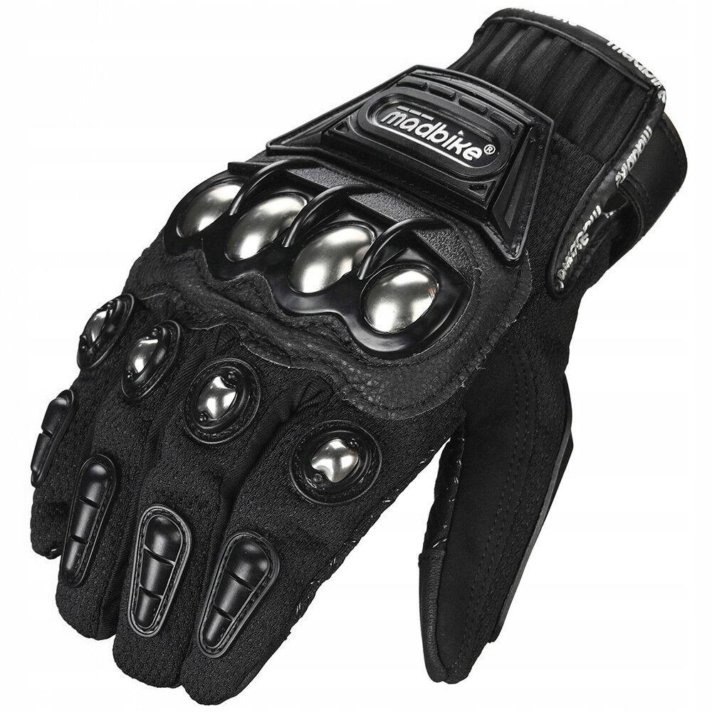 Xxl стиль чорний сталь мотоцикл рукавички з e