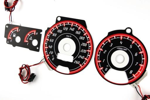 Subaru Impreza 96-00 циферблати лічильник Indiglo шаблон 2